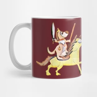 Dog Riding a Horse Mug